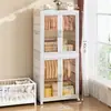 Guarda-roupa Doméstico Quarto Armário Simples de Armazenamento Organização de Roupas Guarda-roupa Bebê Armário de Armazenamento de Plástico Em Estoque Atacado