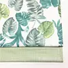 Fornecimento Atacado Folhas de Planta Tropical Verde Tecido Decorativo Algodão Sarja Estampado Algodão Travesseiro Roupa de Cama