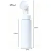 Garrafa de Espuma para Higienizador de Mãos de Plástico para Pet 200-350ml Branca Tipo Pump Garrafa de Limpador Facial Garrafa de Espuma Limpadora