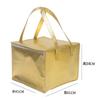 Bolsa Aislante para Pastel de Tela No Tejida Laminada a Registro Impermeable Refrigerada con Velcro Bolsa para Lonchera Bolsa Conserva Frescura Bolsa de Hielo Para Llevar Bebida Fría