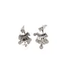 Brincos de Pino Metálicos com Zircônia Minimalistas Vintage, Brincos Elegantes Retro Exquisitos com Franjas de Lantejoulas, Brincos de Moda Criativos