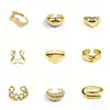 Anillos Selectos Transfronterizos para Mujer, Anillos de Moda Ins Trendy con Diseño de Nicho Exagerado Retro Personalizado, Populares a Nivel Nacional y en el Extranjero