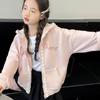 Abrigo para niña Primavera y Otoño 2024 Nuevo Traje de Béisbol con Capucha Top para Niños Ropa de Otoño Temprano para Niño Grande Elegante y a la Moda