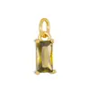 Colgante de Circonita de 12 Colores Más Vendido Transfronterizo, Colgante de Collar de Lujo Chapado en Cobre Dorado, Accesorios para Joyería DIY