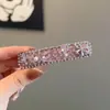 Pinza para el cabello de lazo súper brillante y exquisita totalmente de diamantes, estilo elegante y femenino, sensación de alta gama, pinza lateral para el cabello, nuevo modelo 2026