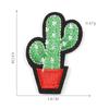 Etiqueta de bordado por computadora Duoku, parches adhesivos de cactus para zapatos y sombreros de niños, accesorios de ropa, pegatinas bordadas, pegatinas de tela