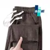 Pantalones Deportivos Casuales de Lino Finos de Verano para Hombre, de Secado Rápido, Transpirables, Holgados, Amigables con la Piel, Cómodos, de Pierna Recta, Largos, Modernos