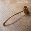 Estilo Chinês Vintage Raiz de Bambu Colher de Água Chicote de Bambu Levanta Vinho Quebra-Vinho Colher de Água com Cabo Longo Colher de Água Doméstica Quebra-Vinho de Bambu