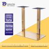 Suporte de mesa de assinatura por atacado, estrutura de mesa, estrutura de mesa, restaurante ocidental, pernas de mesa de bar galvanizadas, pernas de mesa de aço inoxidável espessadas, personalização