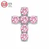 Aleación de Titanio F136 Colorido Clavo para Cartílago Auricular Cruzado Clavo para Labio con Circonita 5A Joyería Versátil para Piercing Corporal Venta al por Mayor