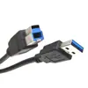 Cable de Impresión USB 3.0 Puerto Cuadrado Negro Usb3.0 Am a Bm USB 3.0 a Macho a Macho B Cable de Impresión