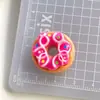 Simulação Comida e Jogo Donut Jóias DIY Acessórios Creme Cola Celular Shell Beleza Chaveiro Pingente Materiais Artesanais