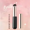 Pincel de Labios Redondo de Silicona Suave Pequeño con Tapa, Pincel de Maquillaje Multifuncional de Mango Corto para Corrector, Pincel de Labios de Silicona para Mezclar Labial