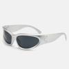 Gafas de sol estilo cyberpunk milenio y2k con tecnología futurista para mujer, estilo retro americano, europeo y americano, para motociclismo, a prueba de viento