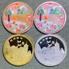 Moedas Comemorativas de Áreas Cênicas de Zhejiang: Lago Oeste de Hangzhou, Torre Leifeng, Ponte Quebrada, Três Lagos, Lua sobre o Lago, Medallas Comemorativas de Turismo do Pântano de Xixi