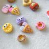 Serie de galletas de comida y juego, joyería para uñas, lindo helado de donut con gotas de aceite, accesorios para uñas de dibujos animados DIY, venta al por mayor