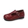 Sapatos de Salto Baixo para Meninas, Novos Modelos de Primavera e Outono, Sapatos de Couro Macio para Bebês, Mocassins de Performance para Crianças Maiores, Sapatos de Princesa para Crianças para o Verão