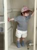 Conjunto de Verão para Meninos, Estilo Fino 2026 Novo Modelo, Roupa de Verão para Bebê, Conjunto Infantil Coreano de Manga Curta e Shorts