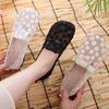 2024 Verano Nuevo Zapatos Transpirables de Suela Blanda Popular Encaje Versátil Zapatos de Mujer Cómodos de Suela Plana Casual Malla Fina
