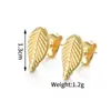 Pendientes de Acero Inoxidable con Oro de 18K Espiga Moda Europea y Americana Lujo Accesible Pendientes de Gama Alta para Rostros Cuadrados y Redondos Envío Directo