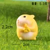 Hamster Lindo Comiendo Transfronterizo Jardinería de Paisaje Micro Adornos Pequeños Dibujos Animados Hamster Pequeño Decoración de Escritorio Accesorios
