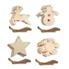 Pendente de madeira criativo de Natal decorações para casa pintado à mão adereços DIY acessórios para árvore de Natal artesanato em madeira