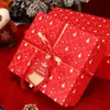 Caja de Regalo de Navidad Caja Vacía Caja de Regalo Verde Oscuro Caja de Embalaje para Pijamas Bufanda Caja de Regalo de Nochebuena Roja Caja Grande