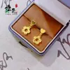 Novos Brincos de Coração de Pêssego Brilhante CNC 2025 Estilo Xiaohongshu Moda de Luxo Acessível Design Brincos de Flor