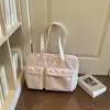 Bolsa tote casual nova 2026 transfronteiriça, bolsa de ombro e axila de grande capacidade, bolsa de mão, bolsa multifuncional da moda japonesa e coreana