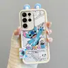 Adecuado para Samsungs25Ultra Samsung A56 Dibujos Animados Lindos S23Fe Etiqueta de Oreja A30 Funda para Teléfono Móvil Personalización
