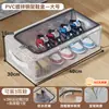 Caja de Zapatos Artefacto de Almacenamiento de Zapatos Gabinete de Zapatos Transparente Plegable Ahorrador de Espacio a Prueba de Polvo para Botas Tipo Cajón Debajo de la Cama Estante Plegable para Zapatos