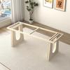 Mesa de Madera Maciza Vintage Soporte de Pata de Mesa Placa de Roca Base de Mesa de Comedor de Piedra de Lujo Pie de Mesa Mesa de Té Escritorio Soporte de Sobremesa Soporte de Pie de Mesa