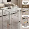 Mesa Plegable, Mesa de Comedor para Uso en el Hogar, Mesa de Comedor para Apartamentos Pequeños, Mesa Especial para Jugar Cartas, Mesa de Barbacoa, Mesa Pequeña para Montar Puestos