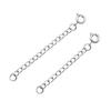 Nueva cadena de acero inoxidable con borlas y hebilla de tirachinas, además de pendientes con botón, cadena para equipaje, joyería, venta al por mayor