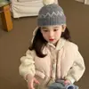 Conjunto de Sudadera para Niña 26 Invierno Nuevo Estilo Coreano Dibujos Animados Lindo Felpa con Capucha Sudadera para Bebé Niña Versátil Pantalones Deportivos