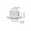 Taza de té nórdica transparente dorada transfronteriza para oficina y hogar, de vidrio ligero, de lujo, creativa, con aislamiento térmico, para café, bebidas frías.