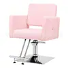 Silla de Barbero de Lujo Ligero Chapada en Oro, Silla de Peluquería de Metal, Silla de Peluquería de Gama Alta, Silla de Salón de Exportación, Silla de Aseo Moderna