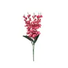 Orquídea Phalaenopsis de tamaño mediano con 20 tallos, planta de maceta Phalaenopsis para decoración floral del hogar, flor artificial con tacto realista, adorno de bonsái de planta verde