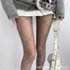 Habitación de Enseñanza Nocturna Rombo Medias de Seda Mujer Delgadas Sexy Encaje Pantimedias Grises Ultra-delgadas Plata Seda Rombo Seda Gris