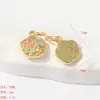 Accesorios de Colgantes Color-Preservante Chapados en Oro DIY Amuletos Coloridos de la Fortuna Frases de Buena Suerte Serie de Goteo de Aceite Colgantes para Pulsera Collar Venta al por Mayor