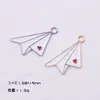 Nuevo Avión de Papel Plegable de la Infancia Aleación Accesorios de Goteo de Aceite Llavero DIY Pulsera Collar Colgante
