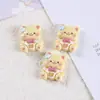 Serie Oso Mantequilla de Dibujos Animados Gel de Crema DIY Funda para Teléfono Móvil Cuerda para Pasador Caja de Papelería Zapatos con Agujeros Flor para Zapatos Refrigerador