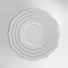 Tianshun Cerâmica Ins Série Nuvem Branca Pura Prato de Dumpling Cerâmico Prato de Café da Manhã Sobremesa Prato de Salada Prato de Comida Ocidental Atacado