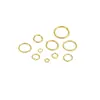 Anilla Abierta Chapada en Oro de 14K Color Plata de Ley Anillo Único Anillo O Anillo C Conector de Pulsera DIY Cierre Accesorios para Joyería Hecha a Mano Materiales