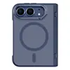 Adecuado para funda de teléfono con pantalla plegable Apple iPhone Duo, magnético, acabado mate, con diseño de eje central para protección contra caídas