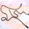 Acessórios para joias DIY corrente de contas de metal 2,4 mm corrente de etiqueta Sino pontudo de brinquedo de pelúcia material com contas