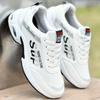 Zapatos de Hombre, Tenis Casuales Blancos, Zapatos de Malla Transpirable de Otoño, Zapatos de Lona Blancos Estilo Coreano, Tenis para Aumentar la Estatura de Hombre