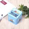 Horquilla con relieve de conejo de dibujos animados, embalaje, caja de hierro, caja de hierro cuadrada, hojalata, caja de almacenamiento para gomas de pelo infantiles, caja de dulces