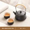 Conjunto de Chá Kung Fu de Cerâmica Preta Pequeno para Uso Doméstico, Bule e Xícara de Chá Cerâmicos para Uma Pessoa para Beber Individualmente em Hotel ou Dormitório