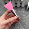 Varilla Transparente Brocha de Silicona para Mascarilla DIY Casera Cabeza Suave Brocha de Silicona para Mascarilla de Barro Herramienta de Belleza para Spa y Cuidado de la Piel